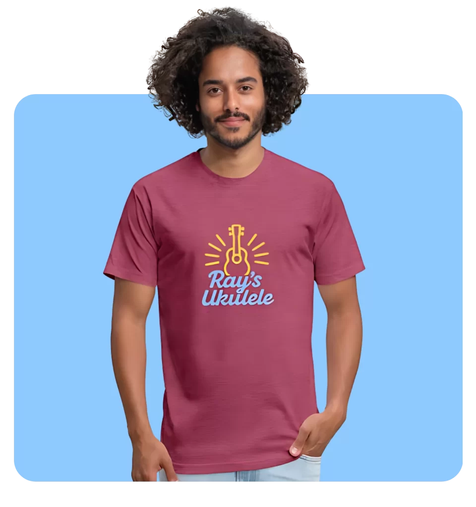 UKE CAN DO IT T-SHIRT - Men’s Fitted Poly/Cotton T-Shirt