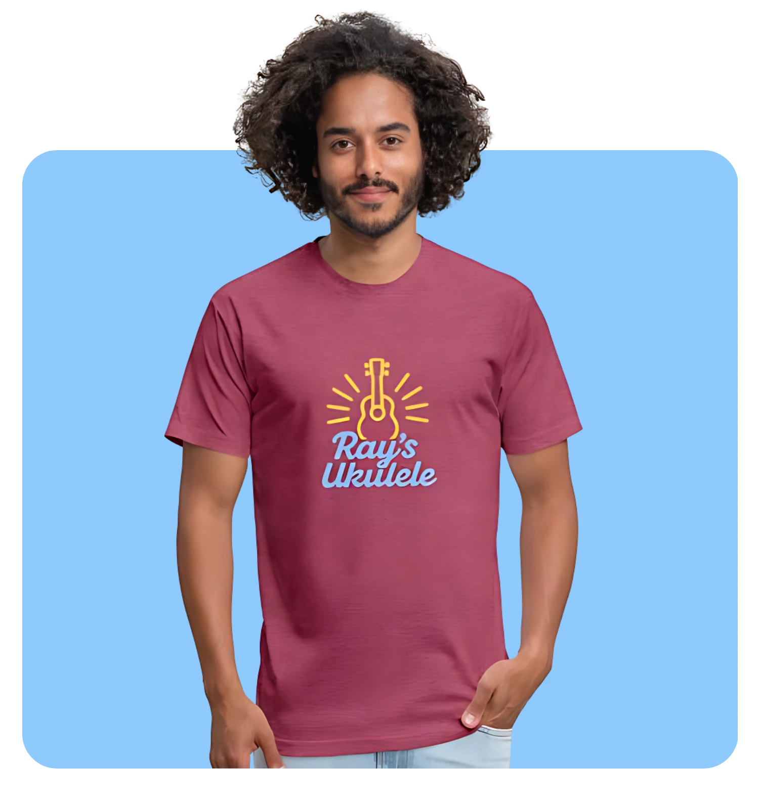 UKE CAN DO IT T-SHIRT - Men’s Fitted Poly/Cotton T-Shirt