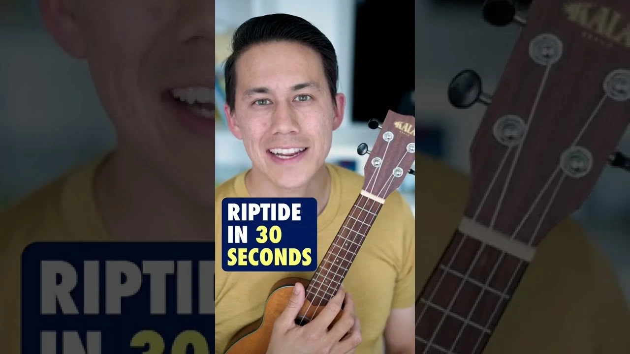 Riptide EASY Ukulele Tutorial in 30 Seconds