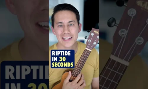 Riptide EASY ukulele tutorial in 30 seconds